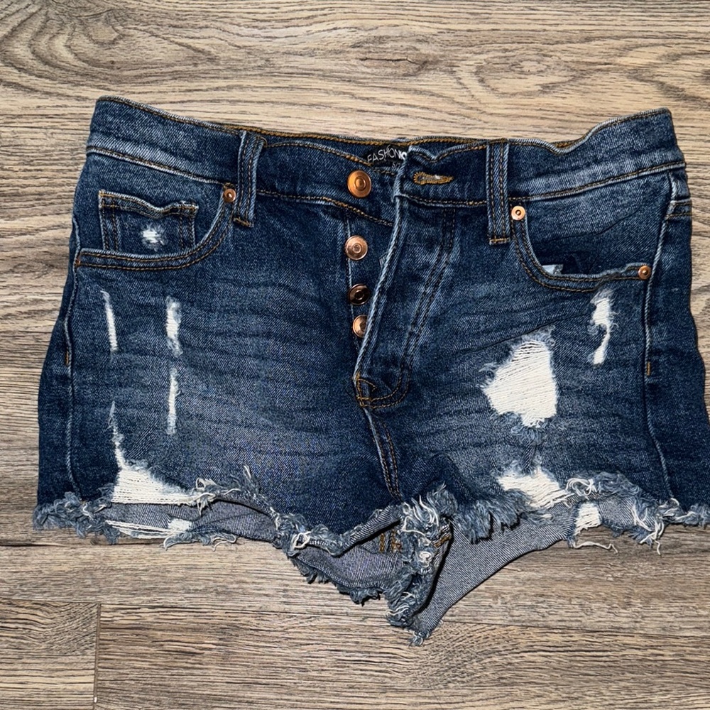 Distressed Denim Shorts for Women